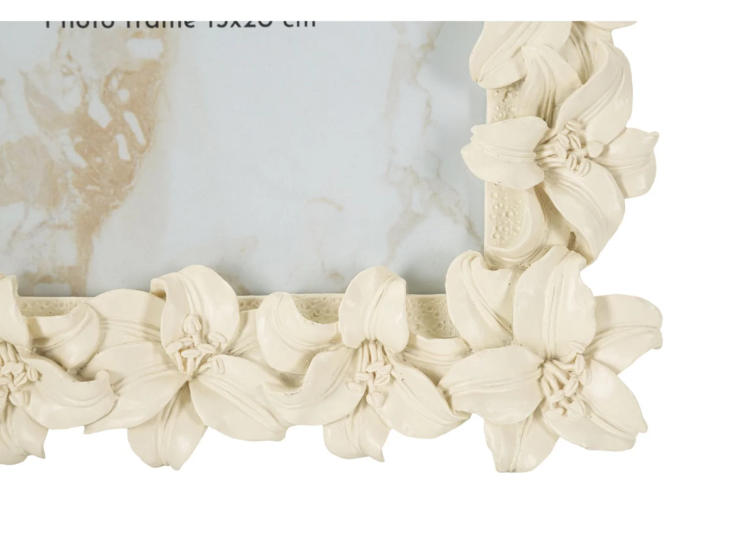 Cornice floreale romantica cm 22x2,2x27,3 (misura interna cm 15x20)