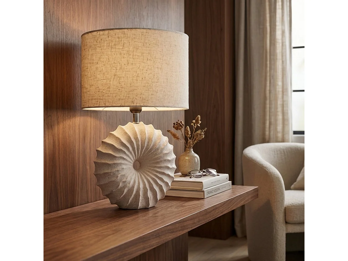Lampe de table en céramique avec abat-jour Sea Star Poise L