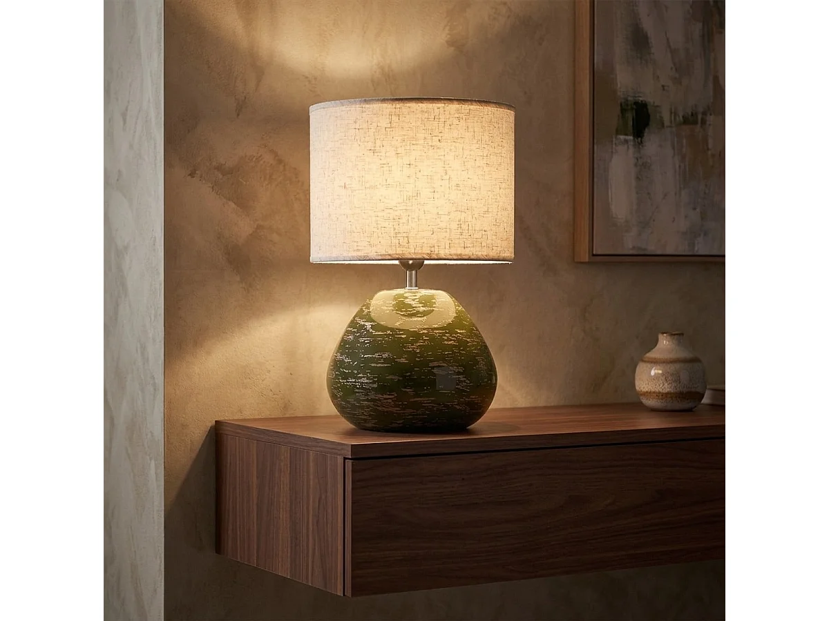 Groene tafellamp in moderne stijl, 30x49 cm