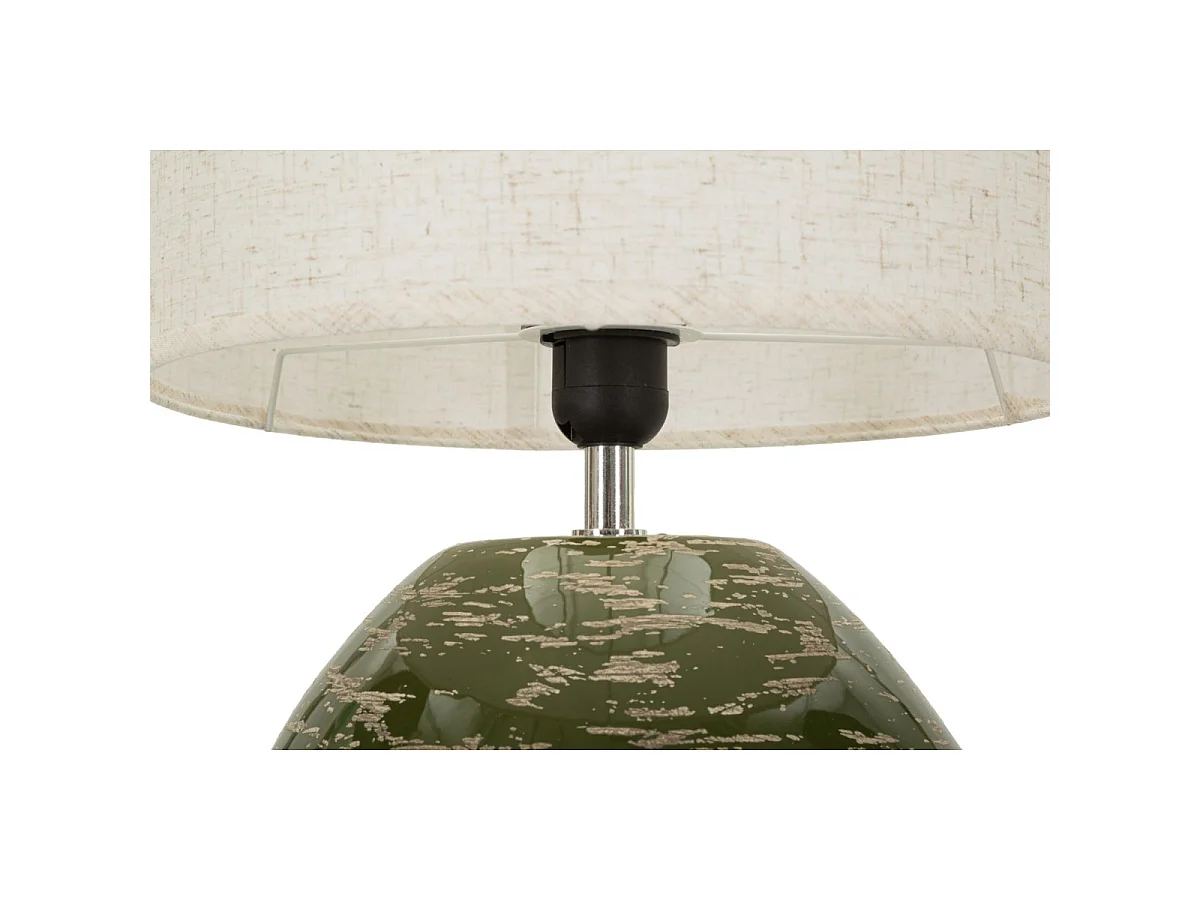 Lampe à Poser en Céramique "Ravenna" 49cm Vert