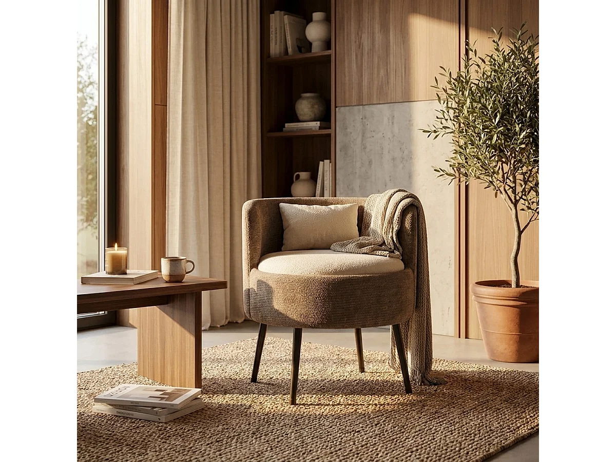 Fauteuil rembourré design scandinave Vipe Poised Comfort
