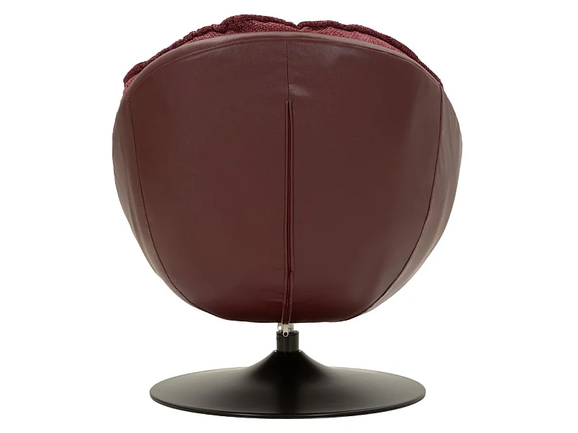 Fauteuil Pivotant Capitonné "Conca" 84cm Bordeaux