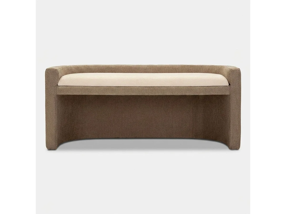 Banc rembourré style nordique pour chambre Vipe Poised Elegance