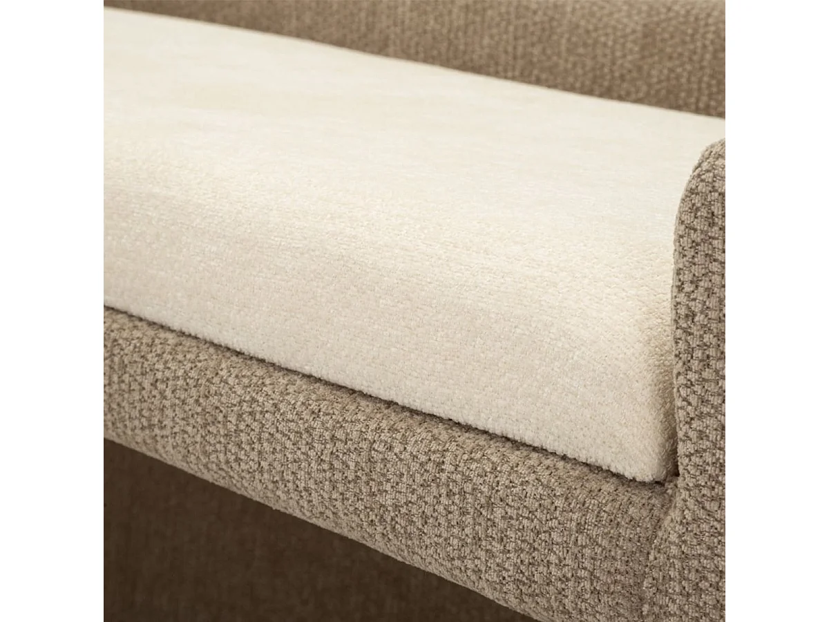 Banc rembourré style nordique pour chambre Vipe Poised Elegance