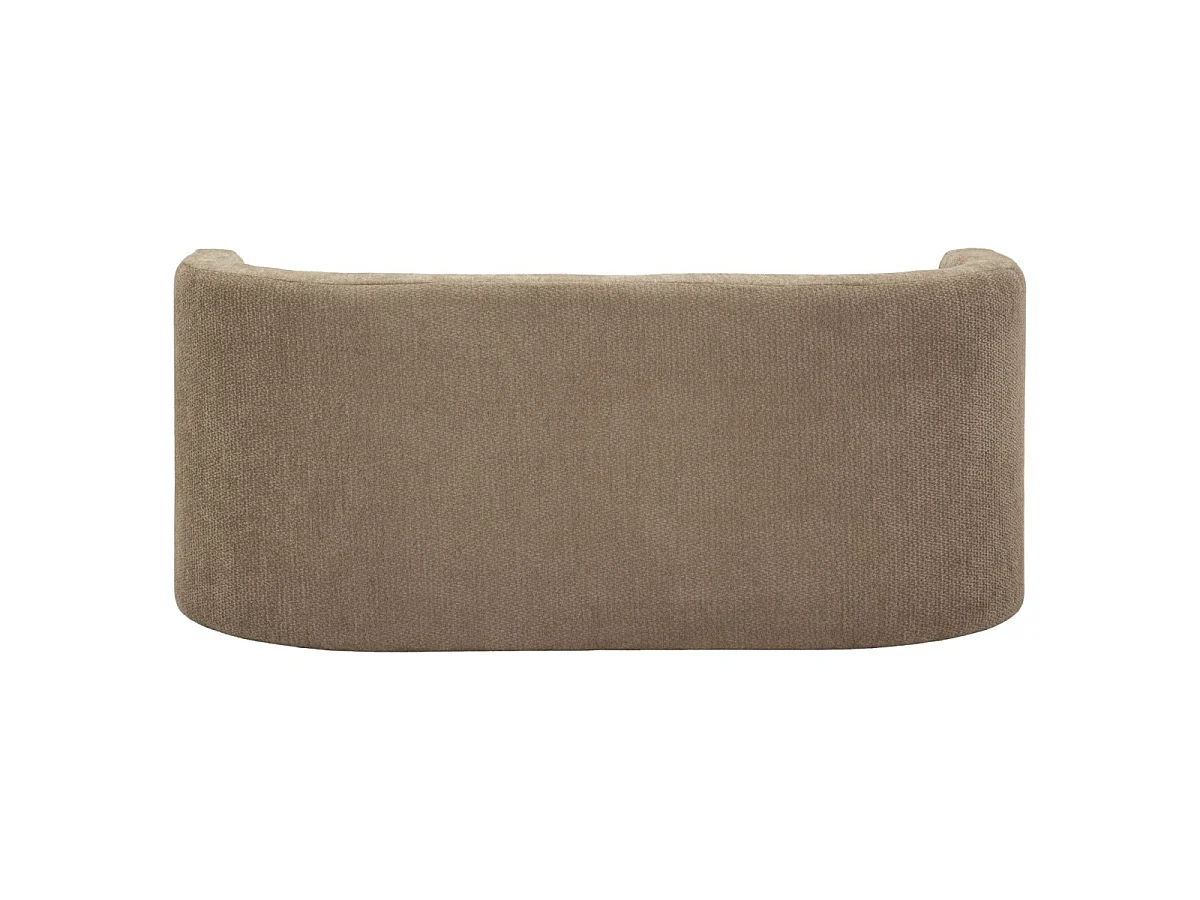 Banc Design Arrondi "Fjord" 124cm Marron & Beige