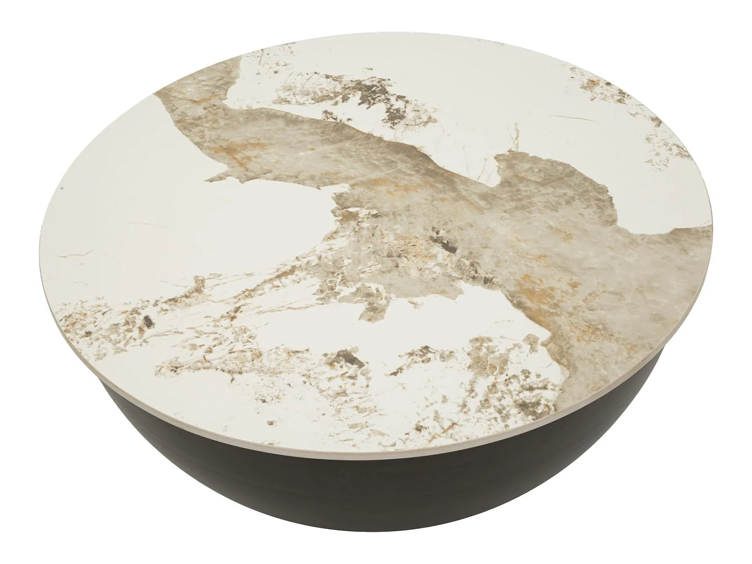 Moderne, glamoureuze salontafel cm ø 73x40