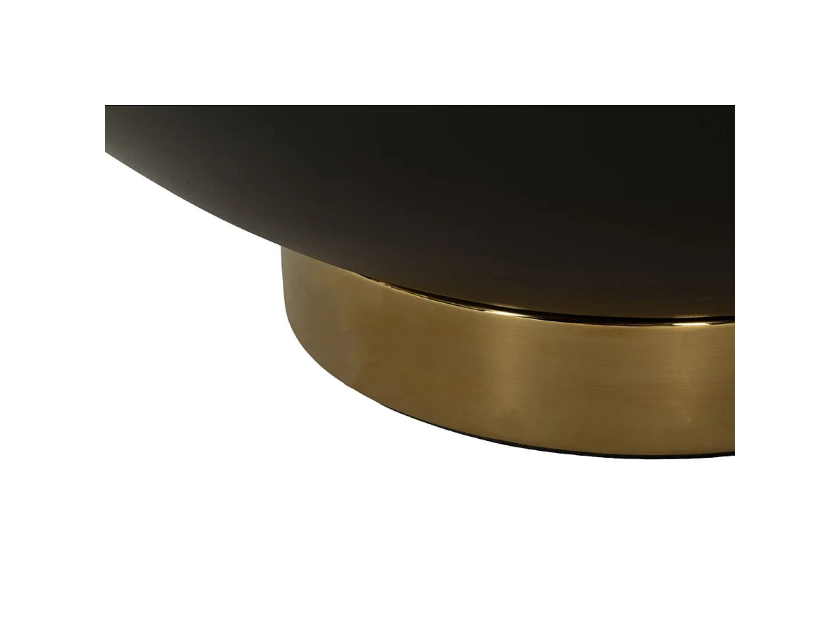 Table Basse Coffre Effet Marbre "Ony" 73cm Marron