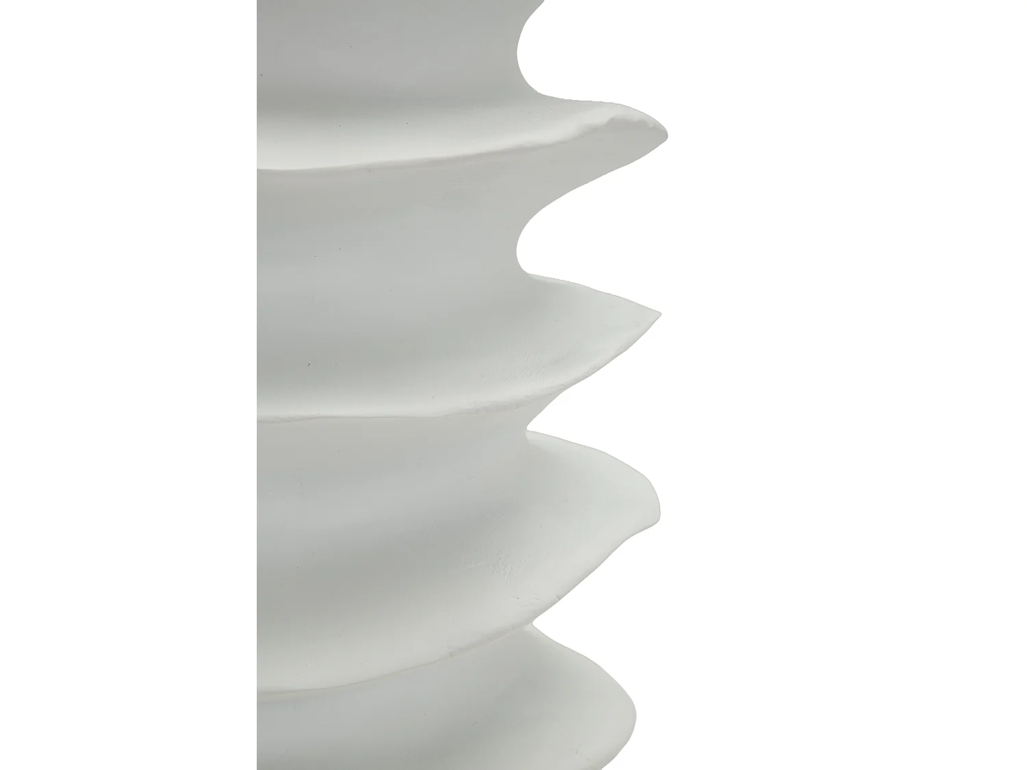 Vase moderne à motif de bande ondulée, ø 25,5 x 37 cm
