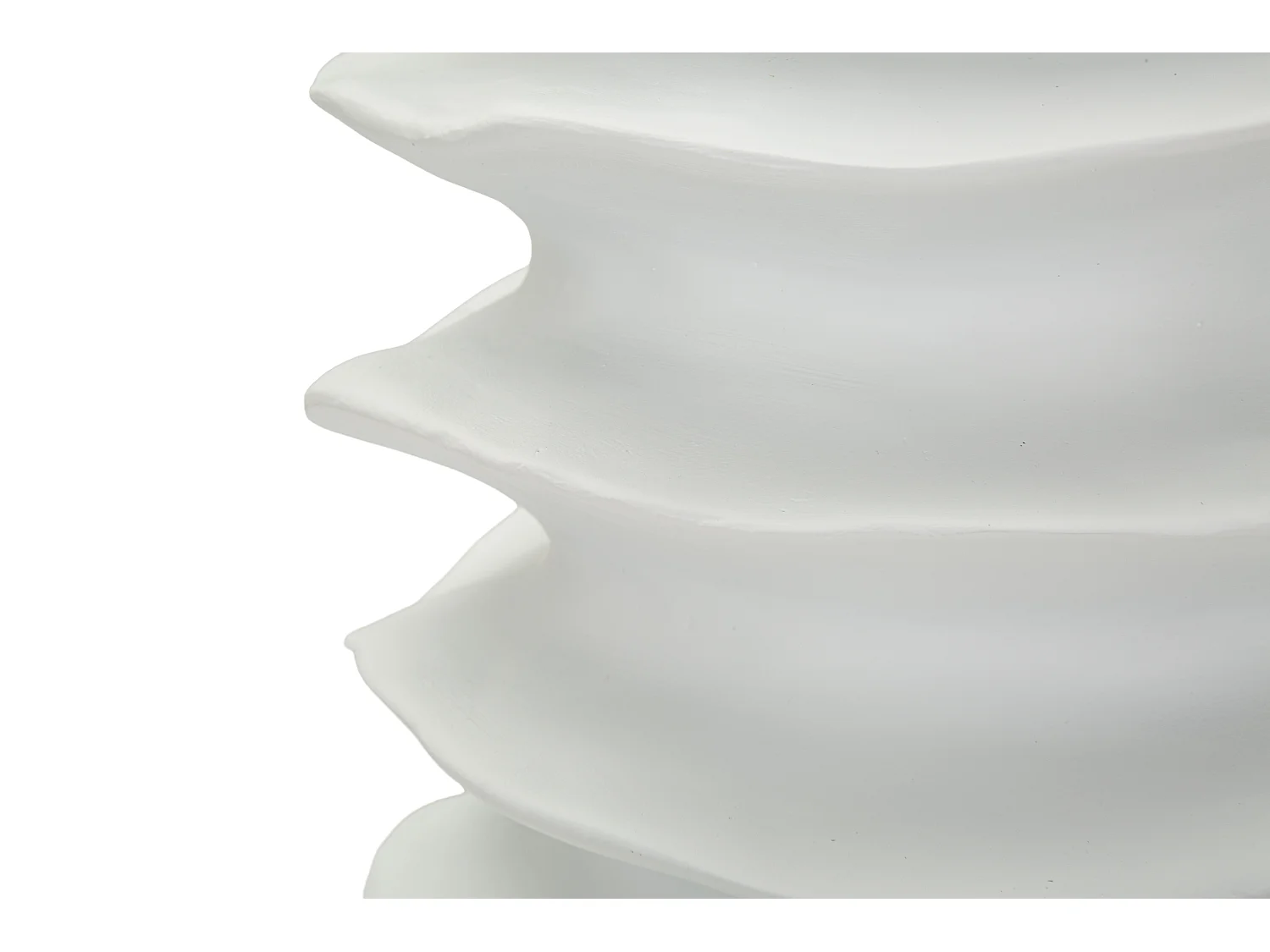 Vase moderne à motif de bande ondulée, ø 25,5 x 37 cm