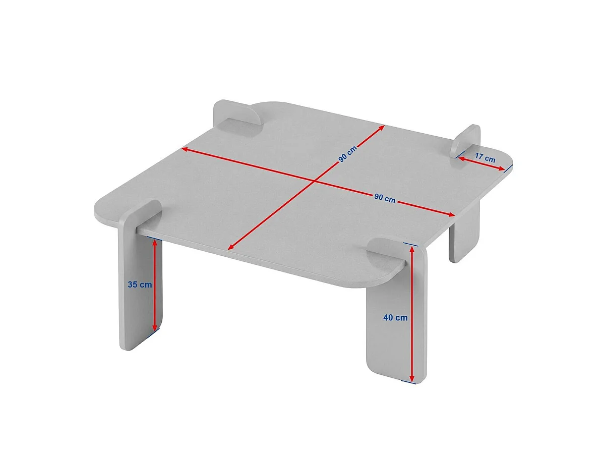 Vierkante salontafel L90 cm - ORME