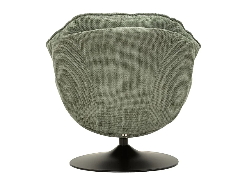 Groene draaibare fauteuil in retrostijl 85x80x81 cm
