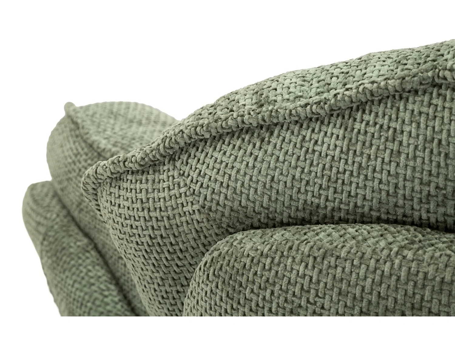 Groene draaibare fauteuil in retrostijl 85x80x81 cm