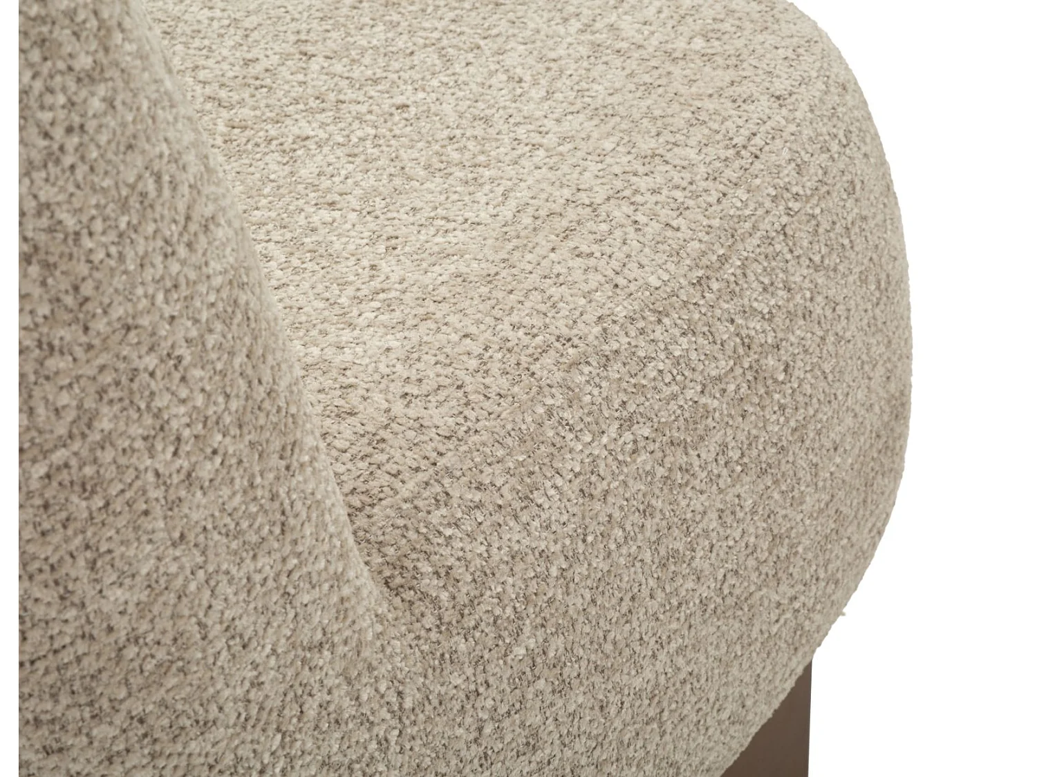 Fauteuil in Japanse stijl in boucléstof 69x72x75 cm