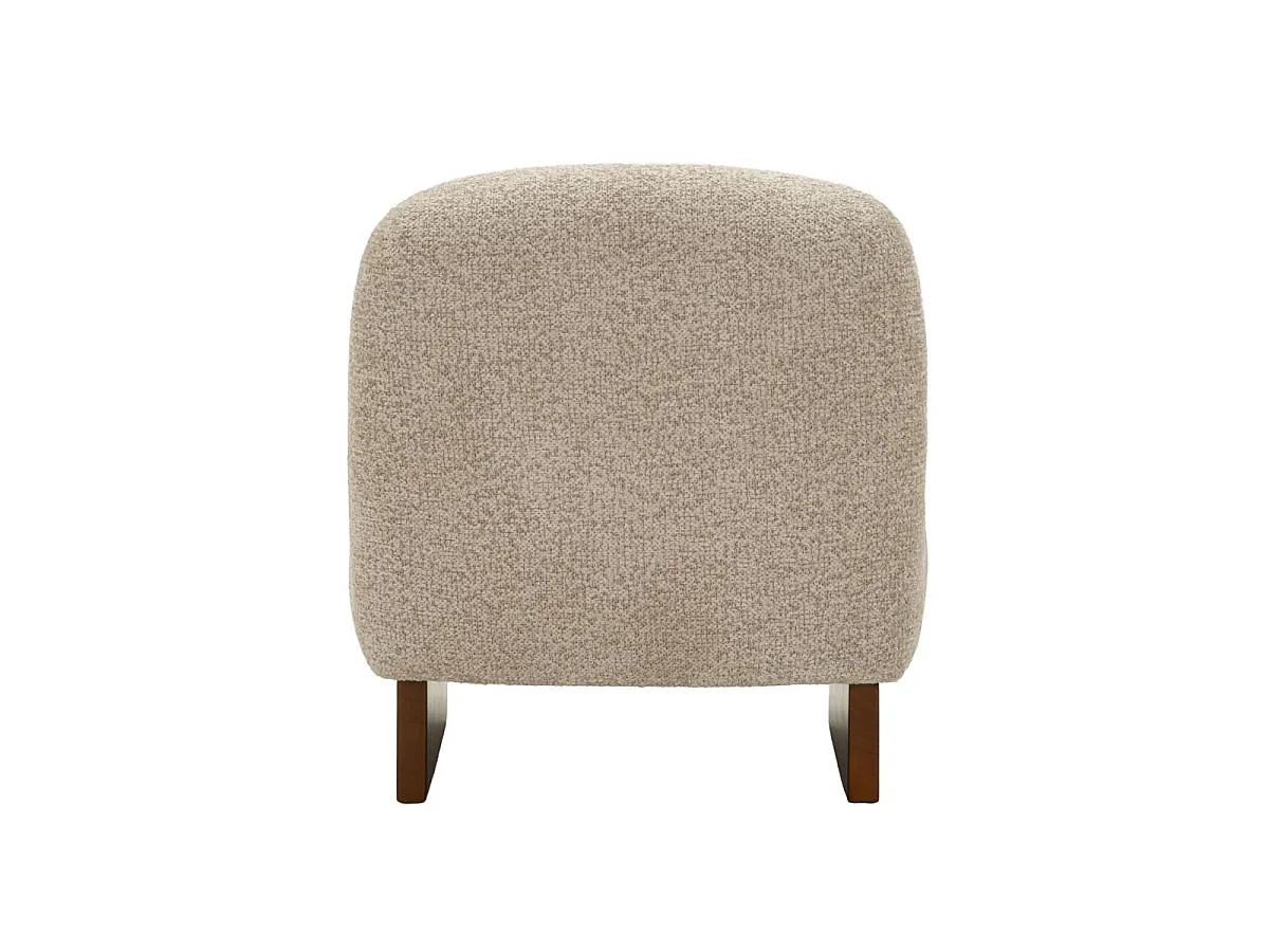 Fauteuil in Japanse stijl in boucléstof 69x72x75 cm