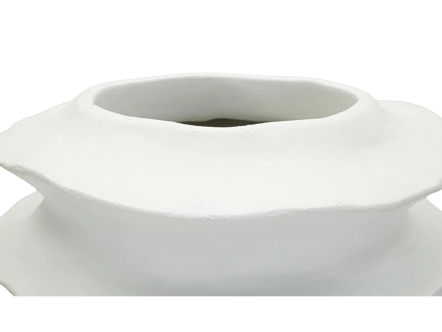 Vase moderne à motif de bande ondulée, ø 29 x 49 cm