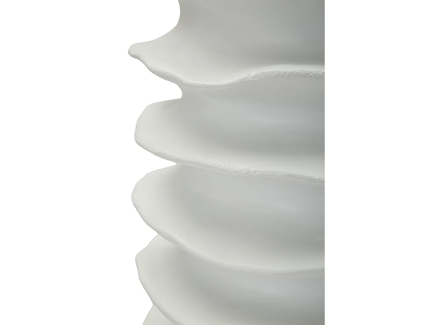 Vase moderne à motif de bande ondulée, ø 29 x 49 cm