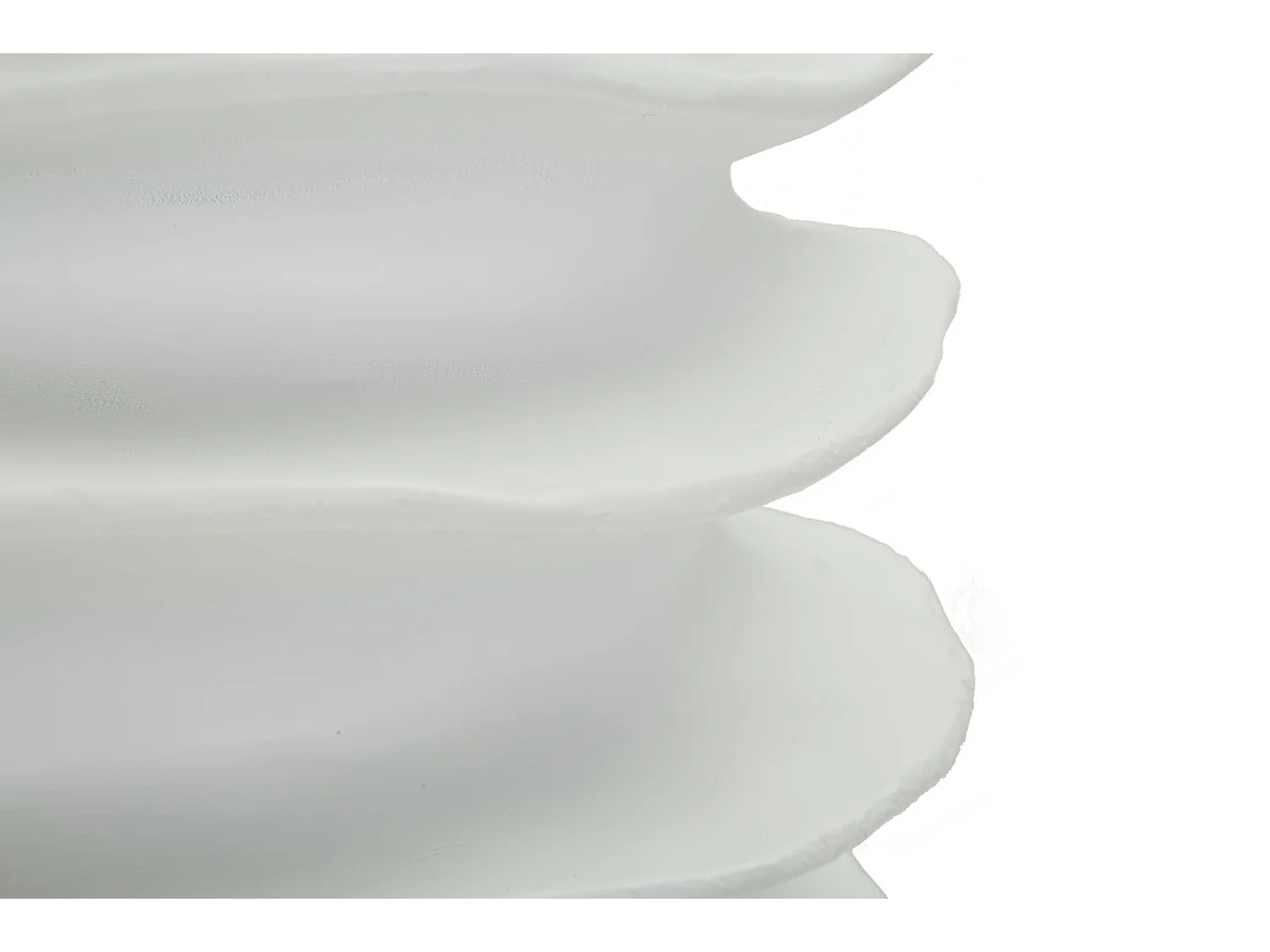 Vase Déco Cylindrique "Onda" 47cm Blanc