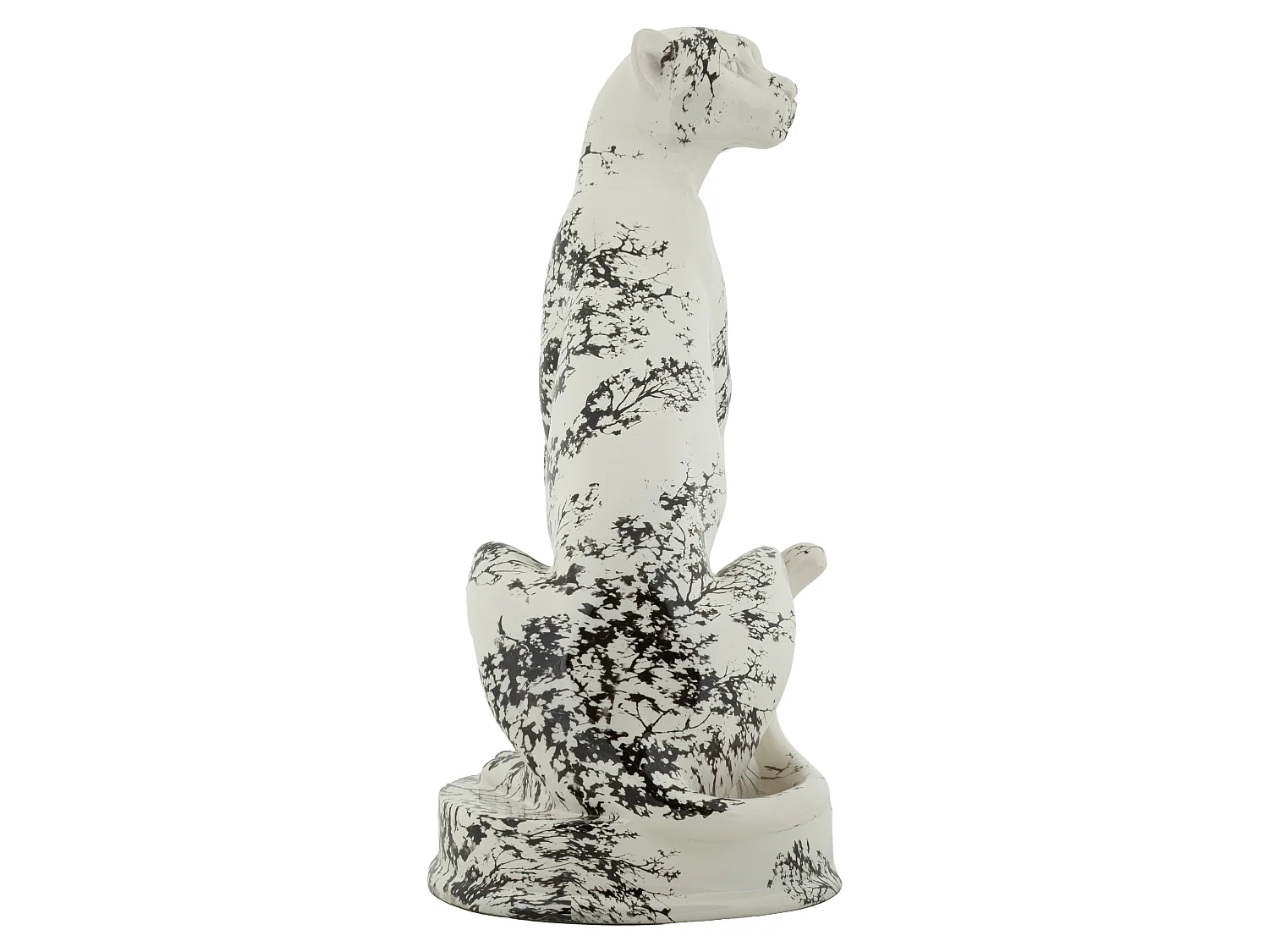 Oriëntaalse luipaardsculptuur 25x20x42 cm