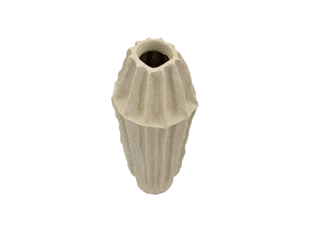 Vase Déco en Résine "Nara" 44cm Sable