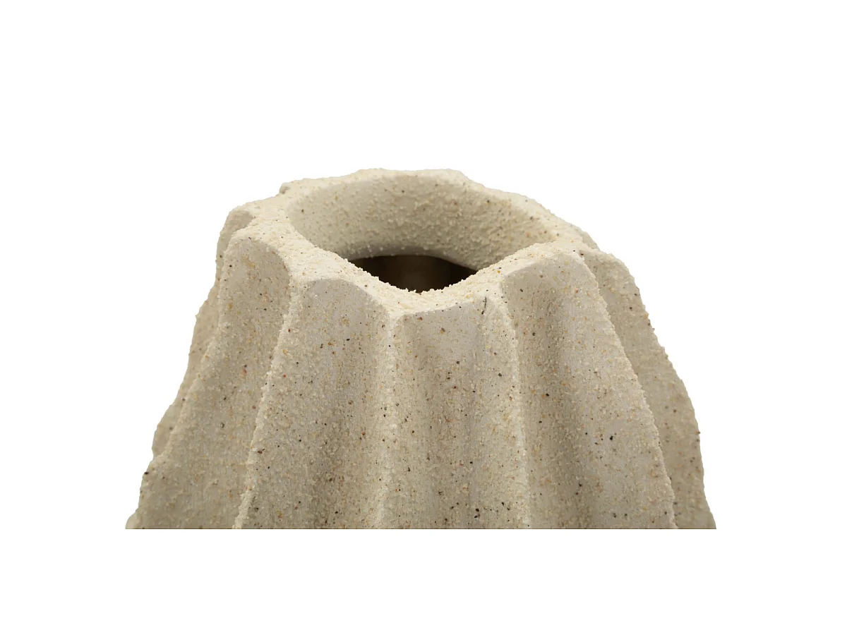 Vase Déco en Résine "Nara" 44cm Sable