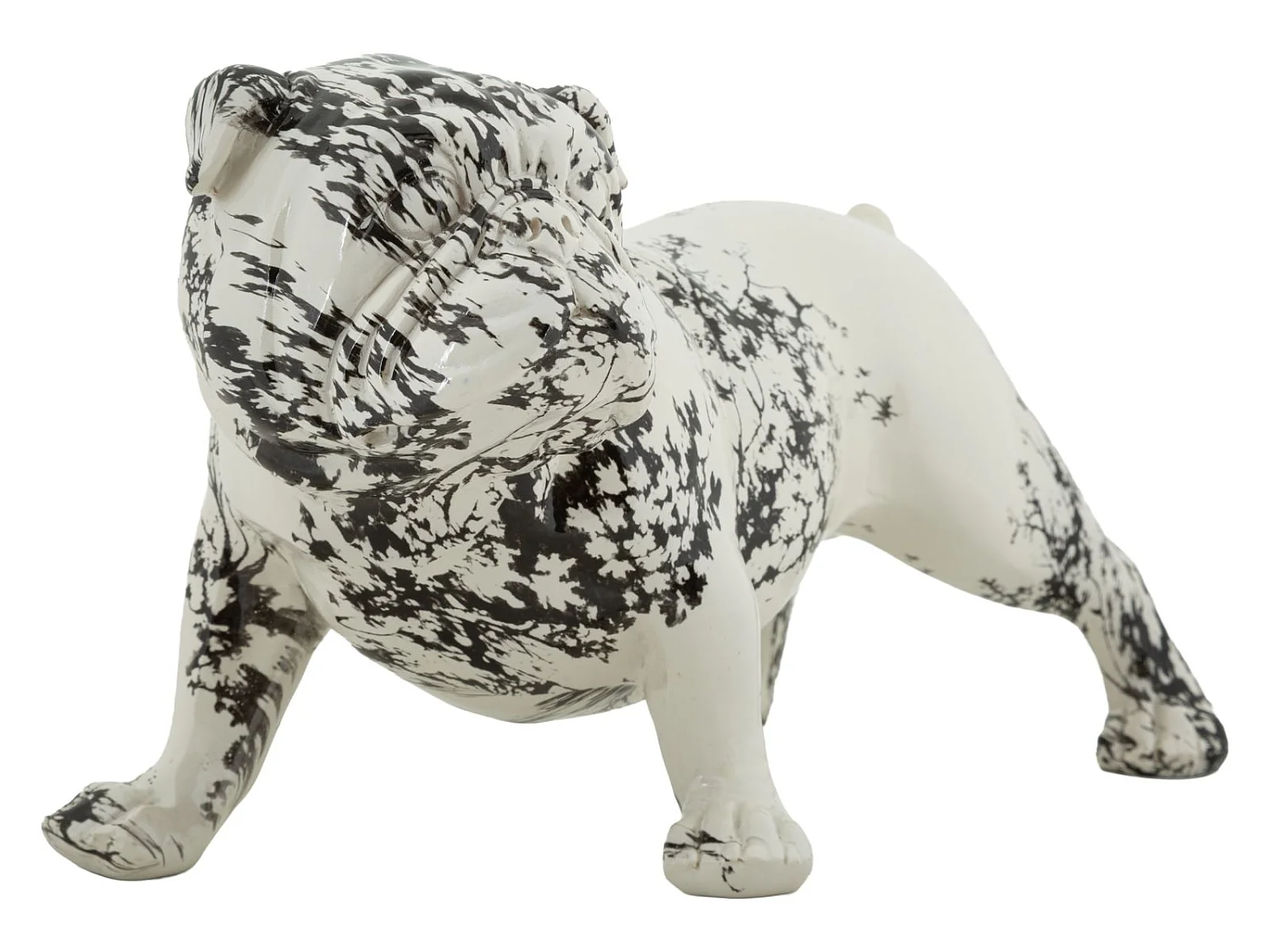 Beeld van een bulldog in oosterse stijl, 38x18,50x21 cm