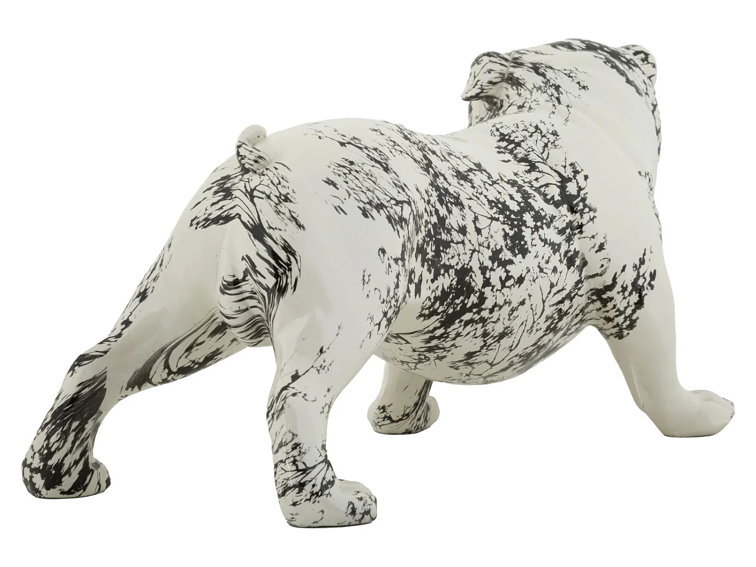 Beeld van een bulldog in oosterse stijl, 38x18,50x21 cm