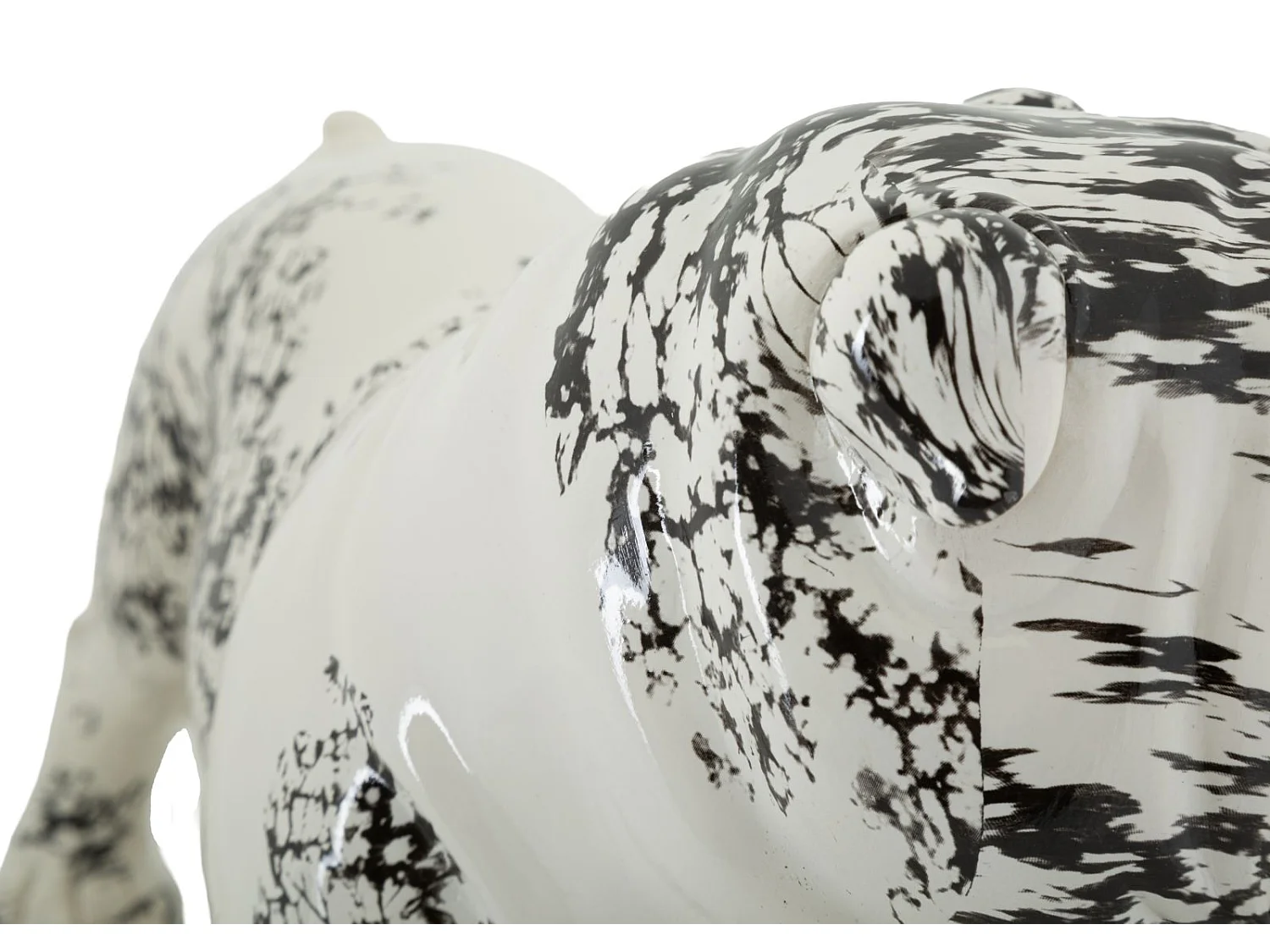 Beeld van een bulldog in oosterse stijl, 38x18,50x21 cm