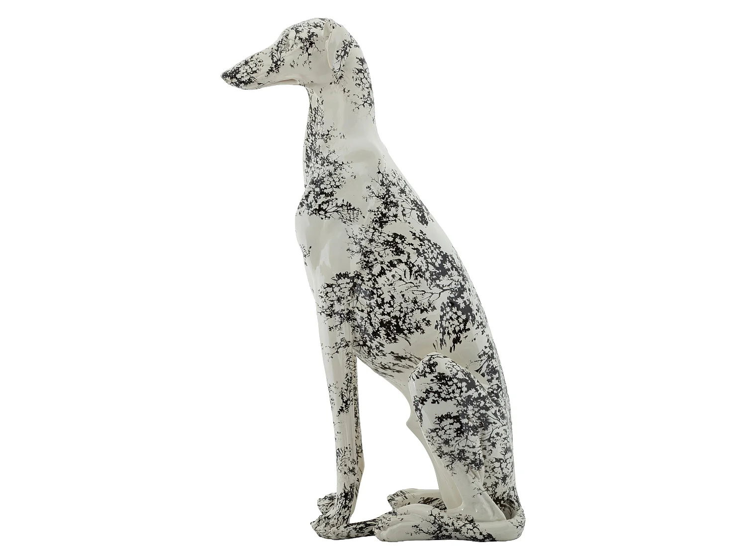 Oosterse sculptuur in de vorm van een hond, 42,5 x 25,5 x 78 cm