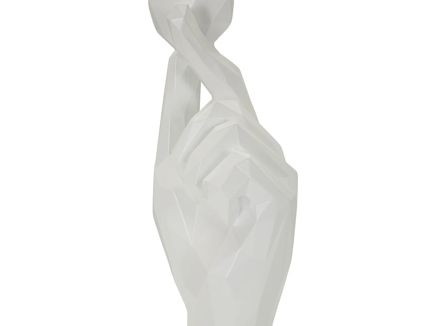Minimalistische decoratieve hand met gekruiste vingers 9x5,8x22,1 cm
