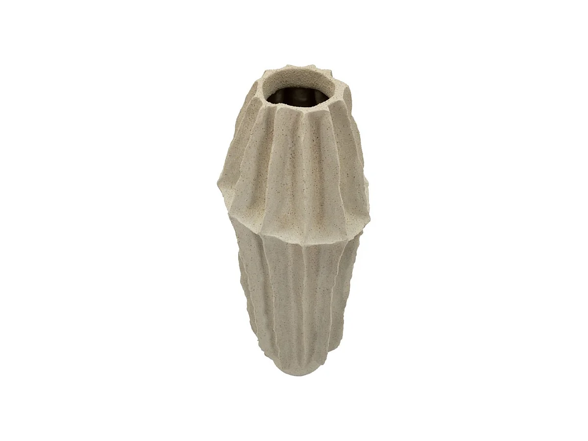 Vase Déco en Résine "Nara" 58cm Sable