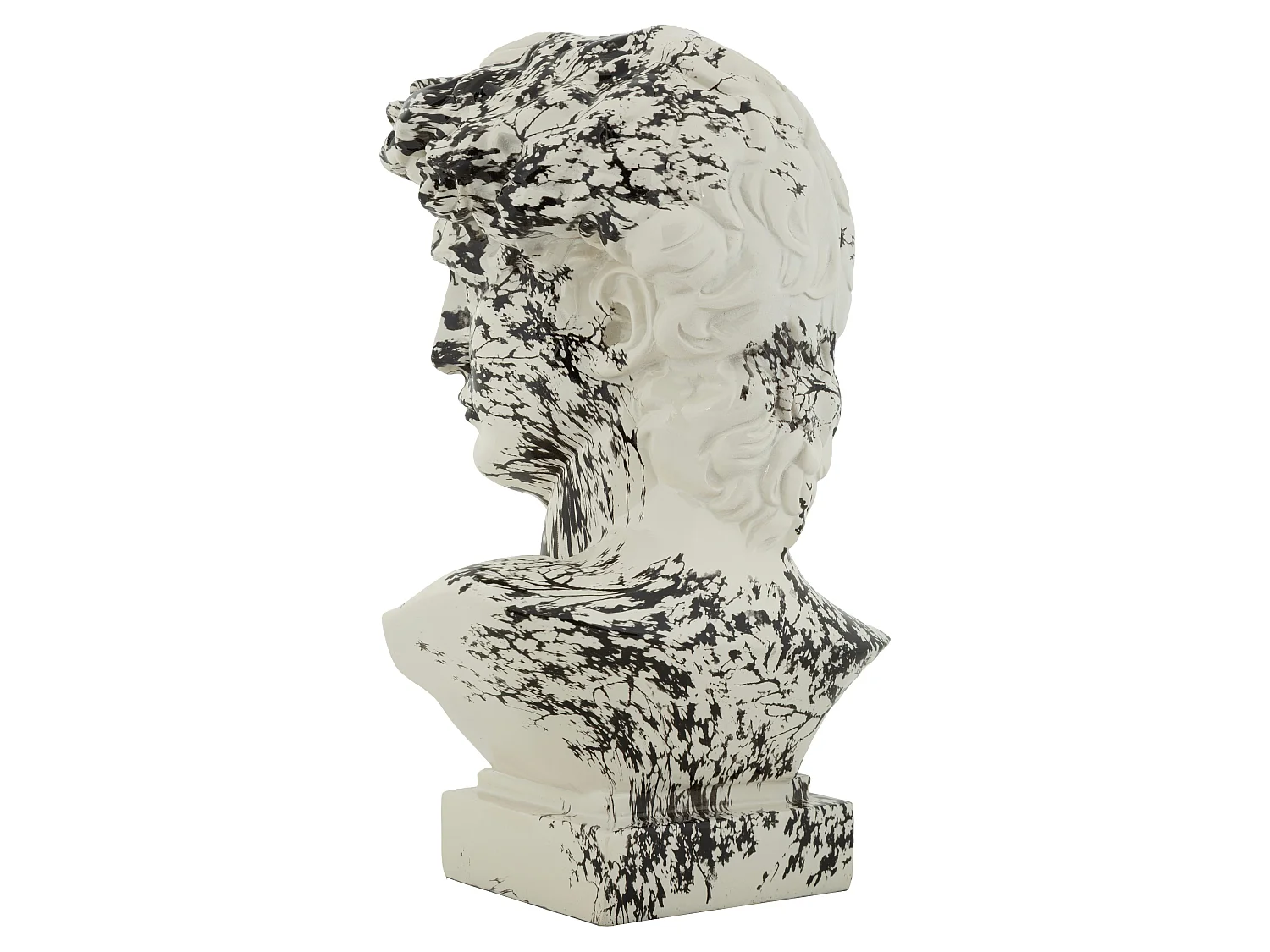 Oosterse sculptuur in de vorm van een hoofd, 18x16x30 cm