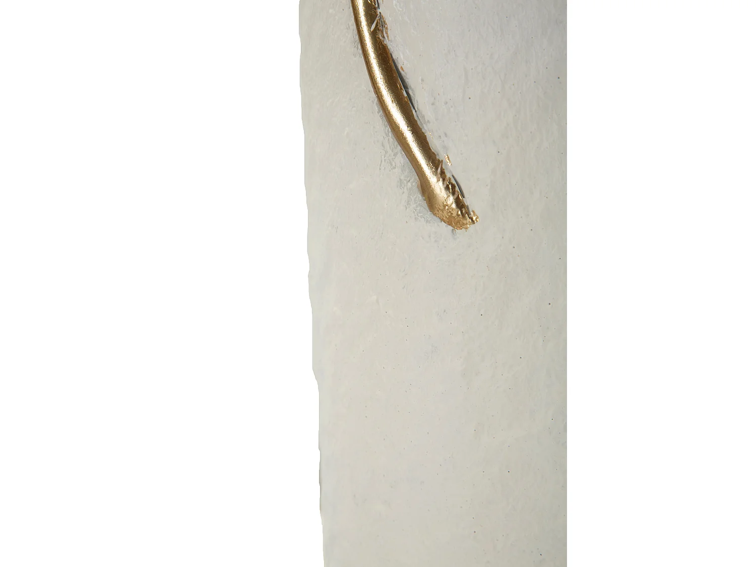 Moderne vaas met bladmotief aan de rand, ø 21x55 cm