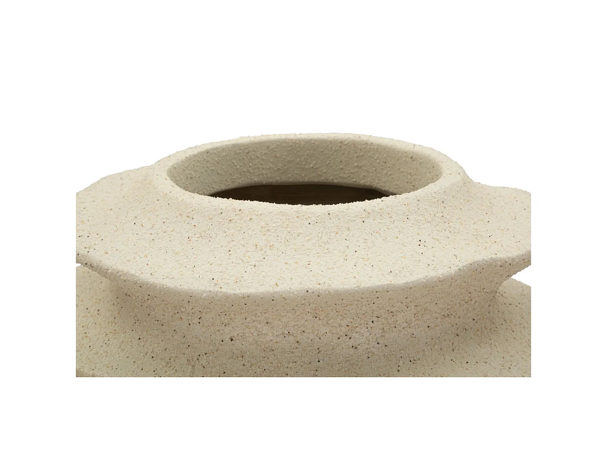Vase Déco Cylindrique "Onda" 47cm Sable