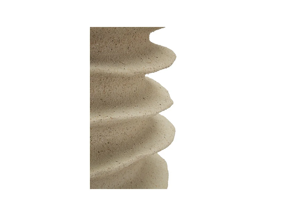 Vase Déco Cylindrique "Onda" 47cm Sable