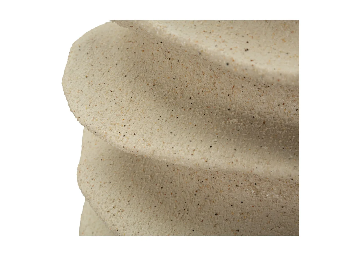 Vase Déco Cylindrique "Onda" 47cm Sable