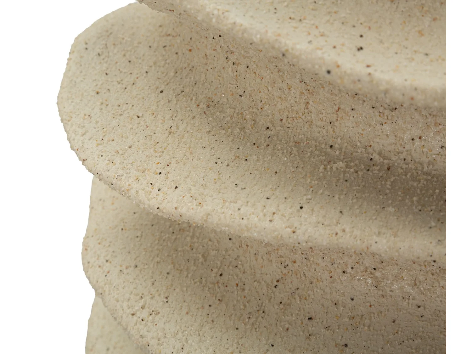 Vase Déco Cylindrique "Onda" 47cm Sable