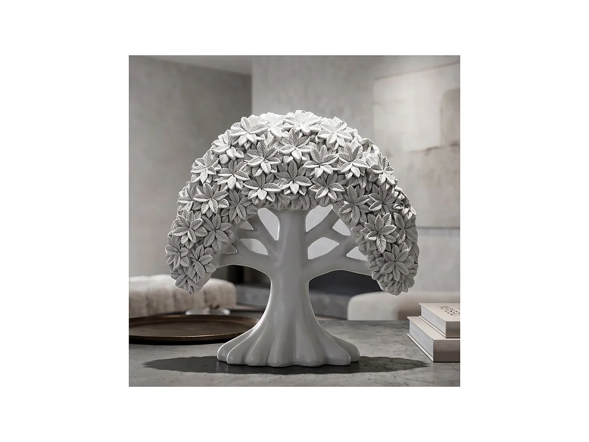 Arbre de Vie Déco "Albero" 26cm Blanc