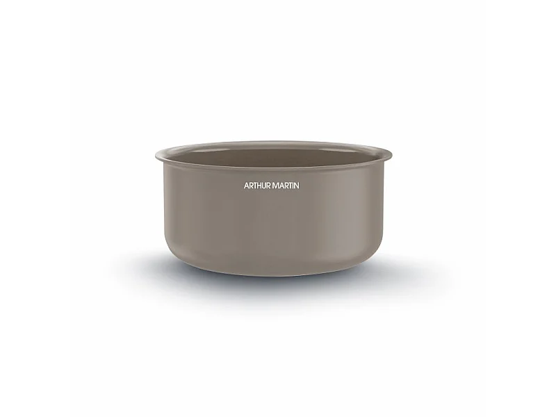 Set de 3 casseroles 16-18-20 cm poignée amovible Taupe Arthur Martin AM1122