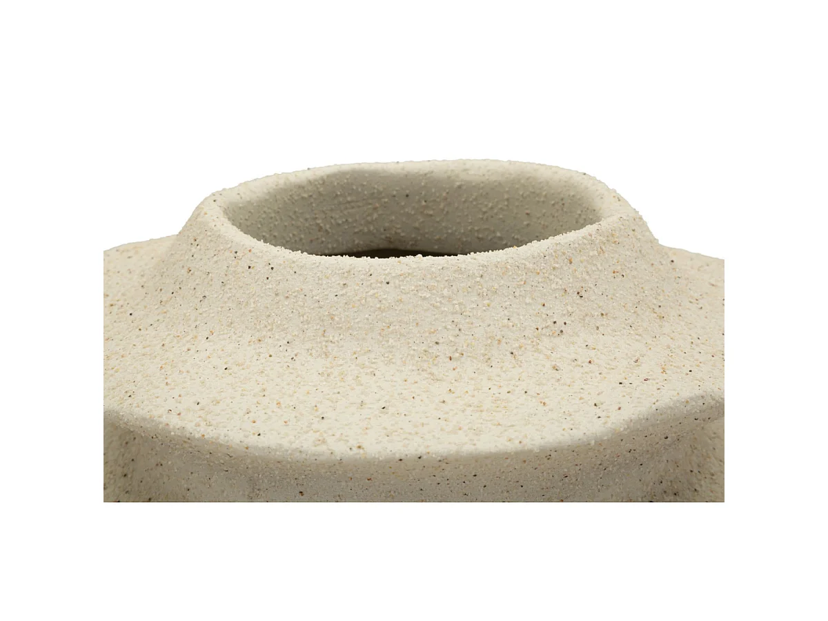 Vase Déco Cylindrique "Onda" 35cm Sable