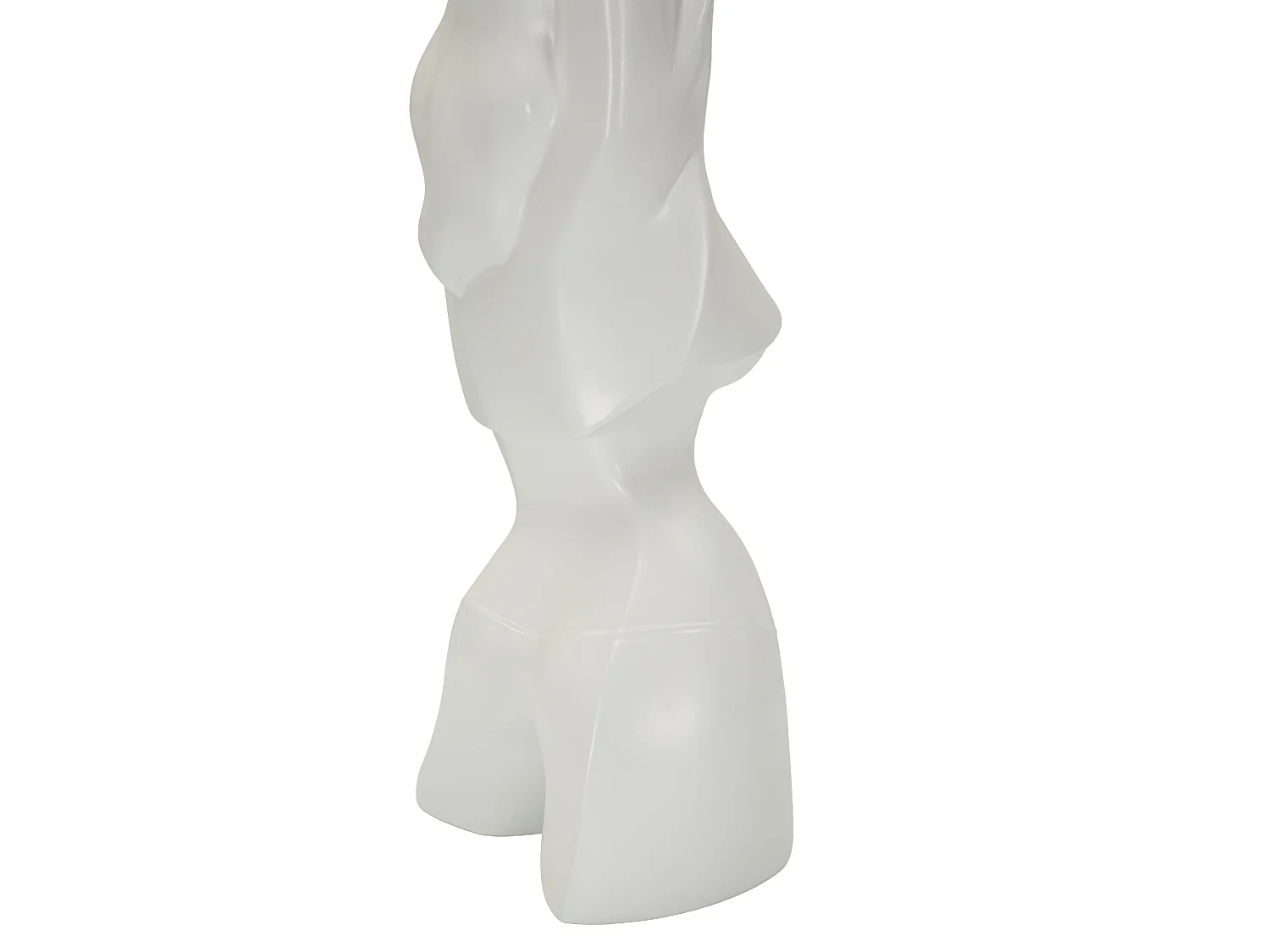 Minimalistische sculptuur van een vrouwelijk figuur, 12,5 x 7,7 x 29 cm.