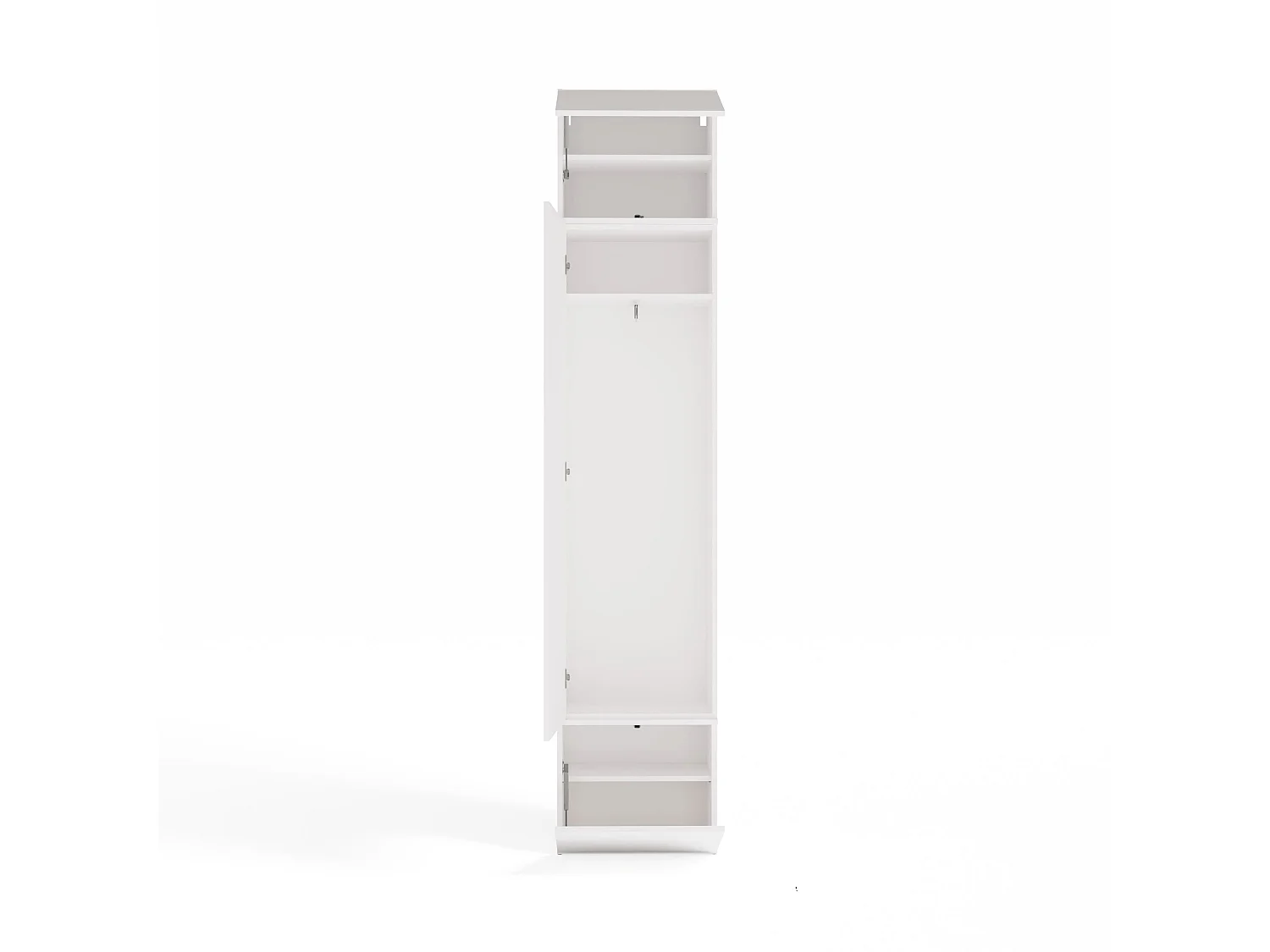 Armadio guardaroba 50x238 cm per ingresso bianco MIT16