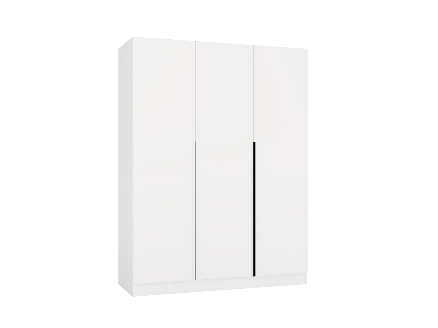 Armadio 3 ante 150x200 cm design elegante bianco opaco AT17