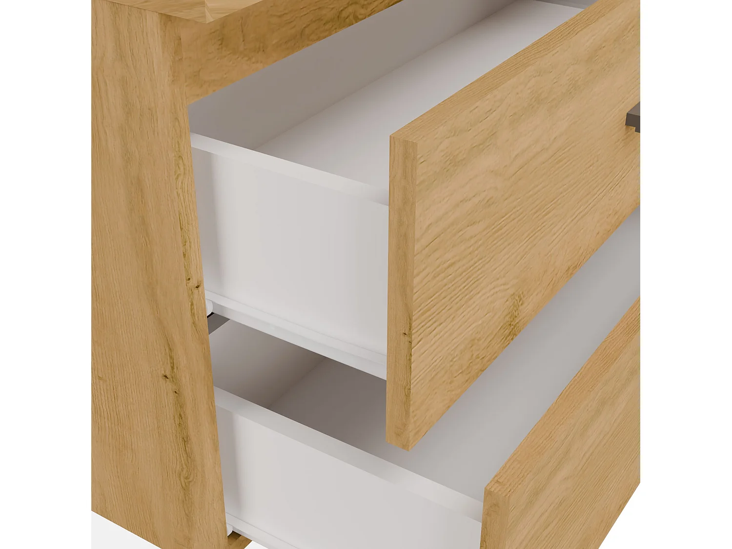 Mobile bagno sospeso 80cm con lavabo d’appoggio rovere MLBT6