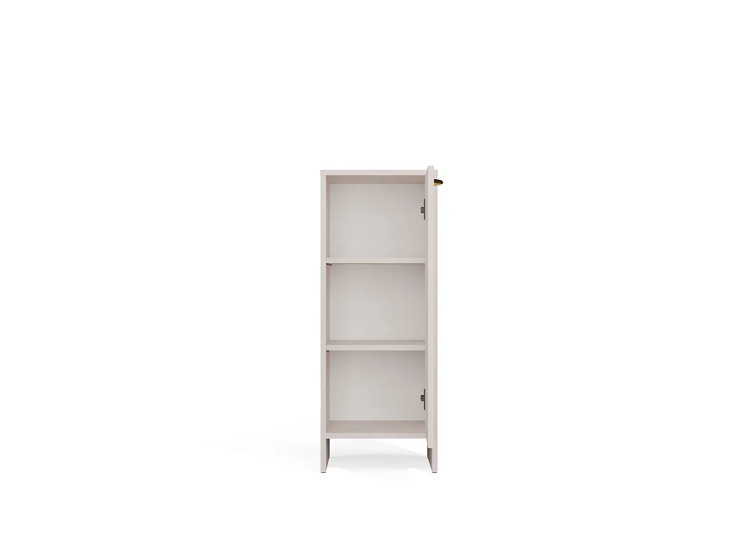 Mobile bagno salvaspazio 35x90 cm con anta e ripiani cashmere MBT3