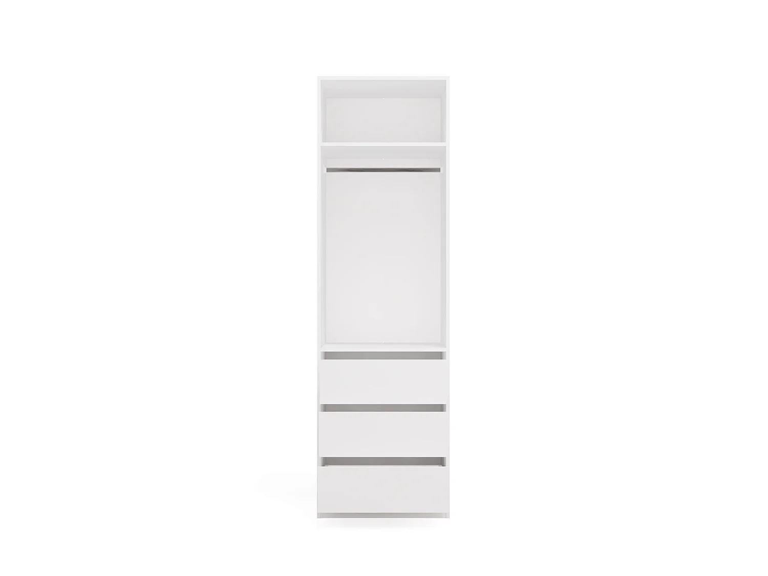 Armadio aperto moderno 60x200x50 cm bianco AT19