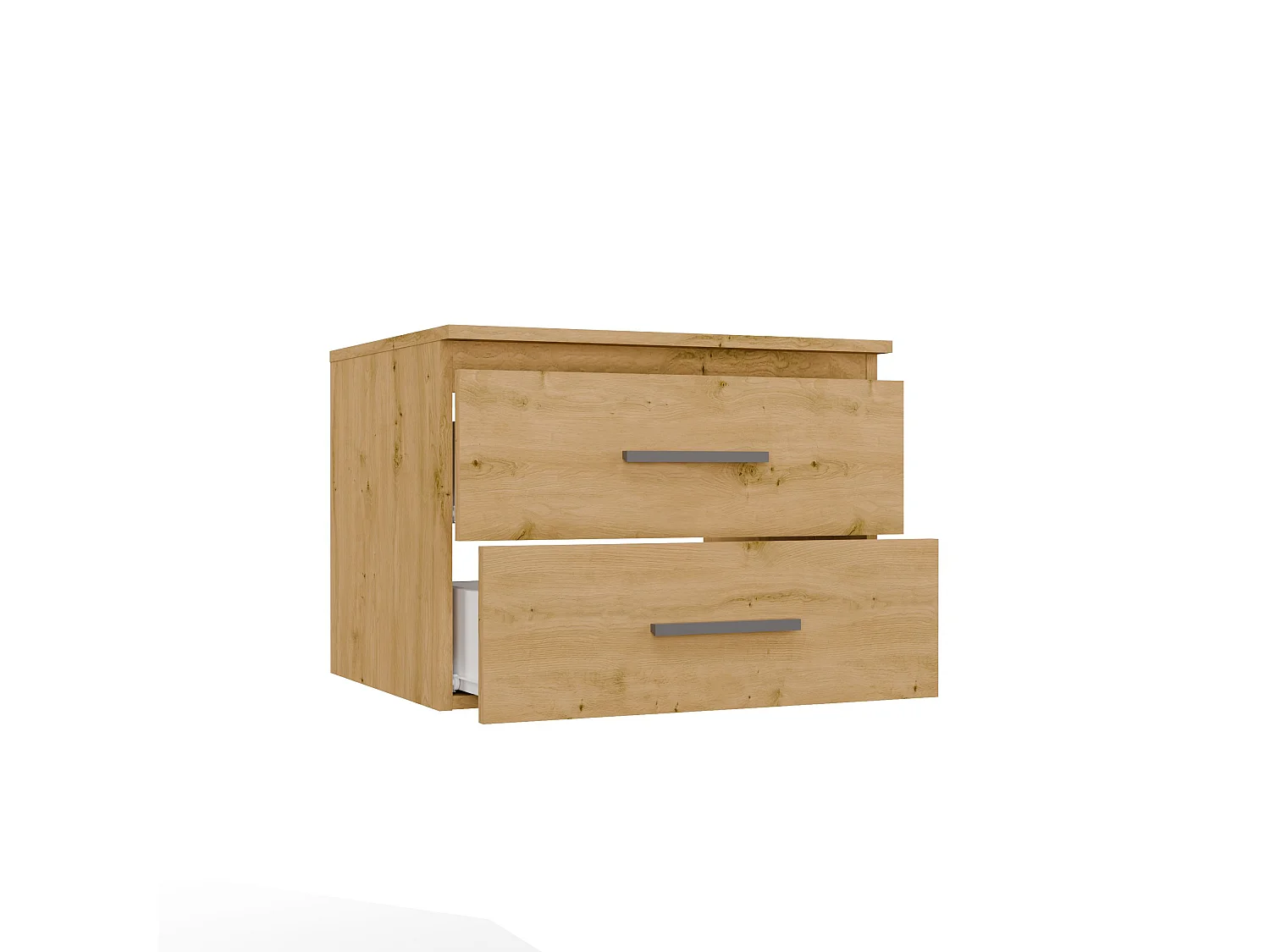 Mobile bagno sospeso 60 cm con 2 cassetti rovere MLBT1