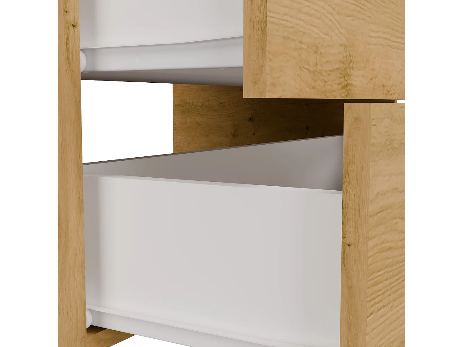 Mobile bagno sospeso 60 cm con 2 cassetti rovere MLBT1