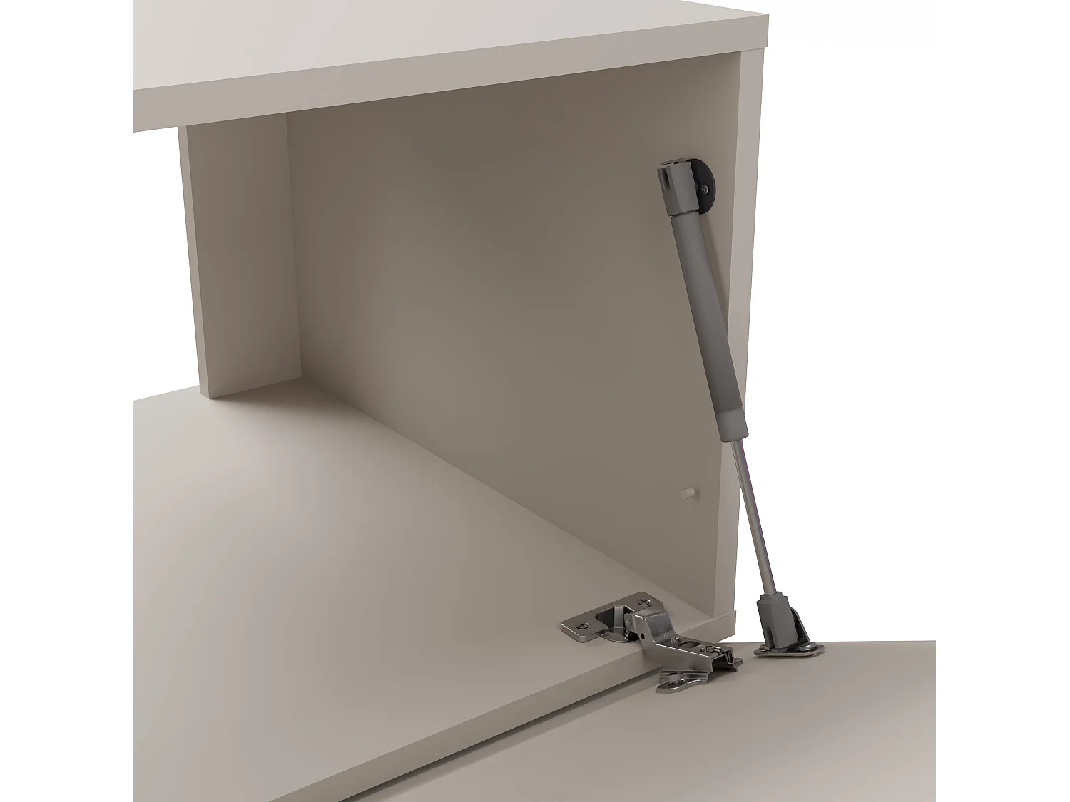 Mobile bagno sospeso 140 cm con anta a ribalta cashmere MLBT3