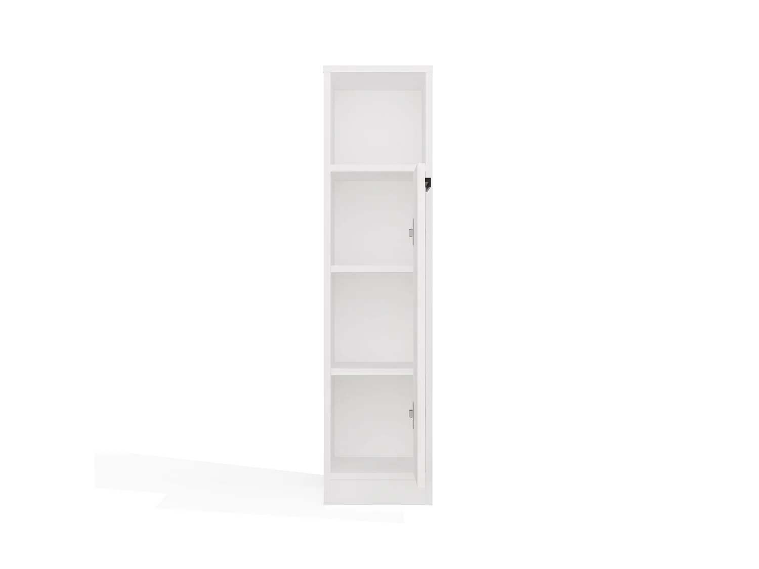 Mobile bagno salvaspazio 25,5x102 cm con 2 ante bianco opaco MBT7
