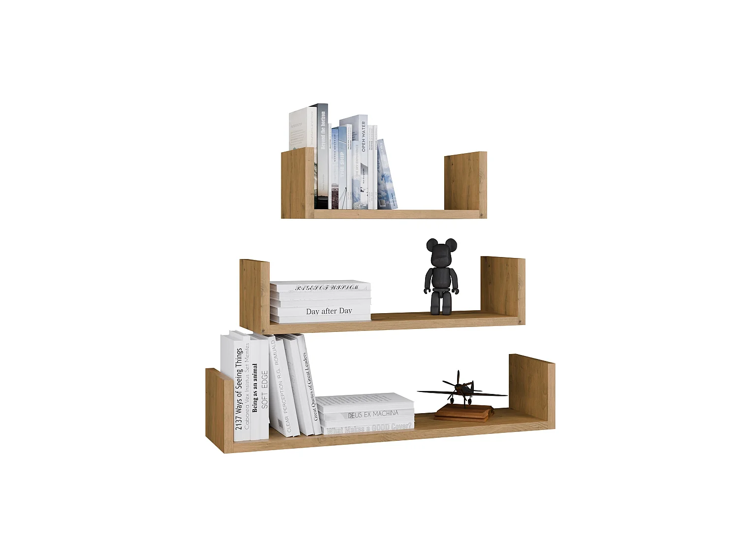 Mensole da parete in diverse misure rovere chiaro MNT2